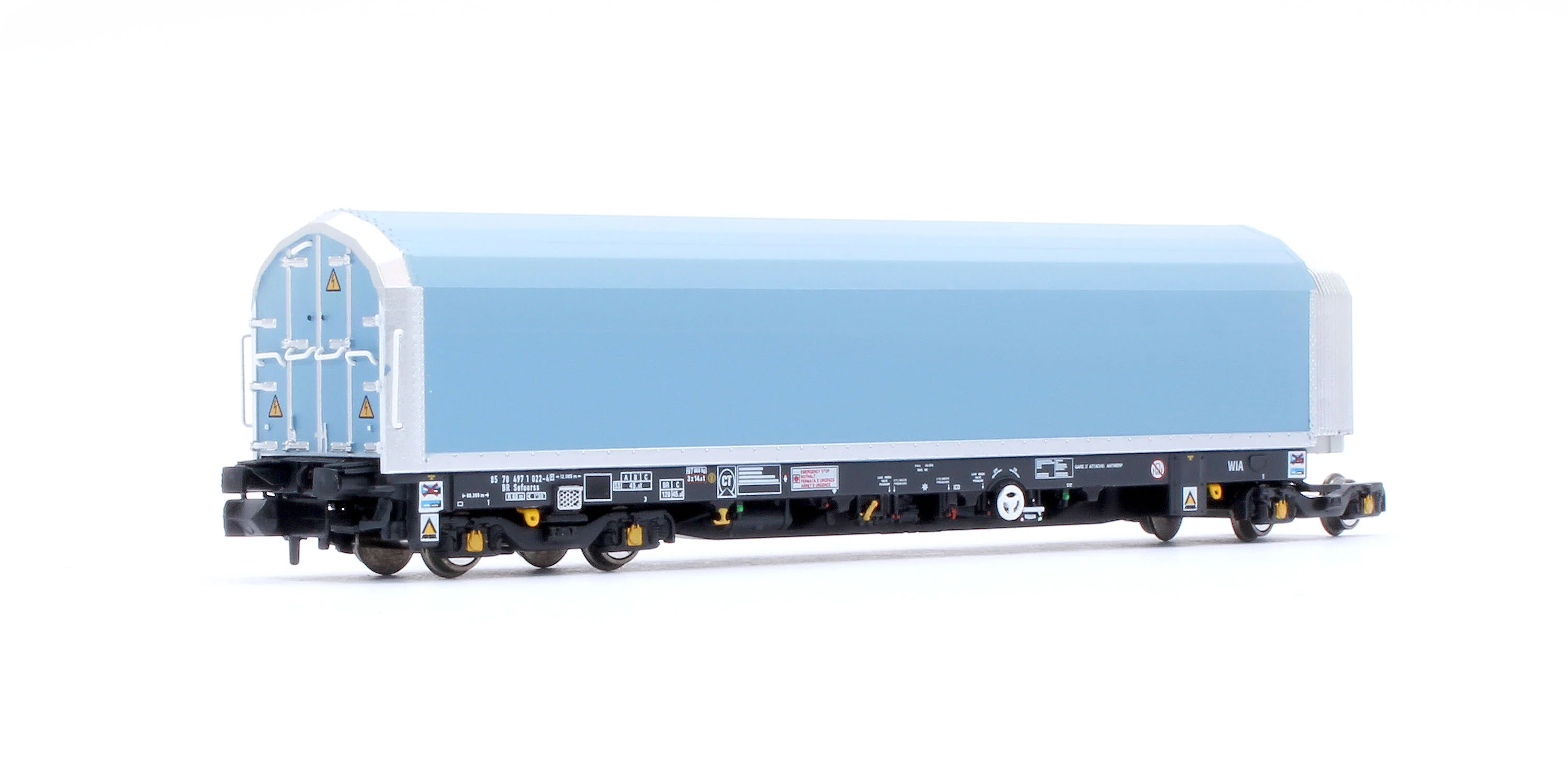 RT-N-WIA-201B N/2mm 5-car Arbel WIA car carrier with RfD squadron branding. Wagon number 85 70 4971 022-4 - Image 2