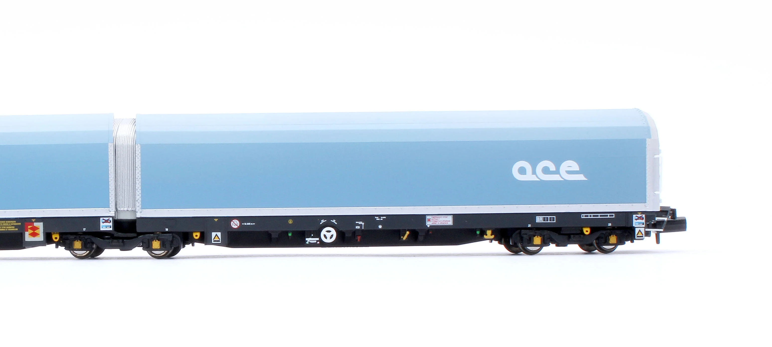RT-N-WIA-201D N/2mm 5-car Arbel WIA car carrier with RfD squadron and ACE branding. Wagon number 85 70 4971 000-0 - Image 9