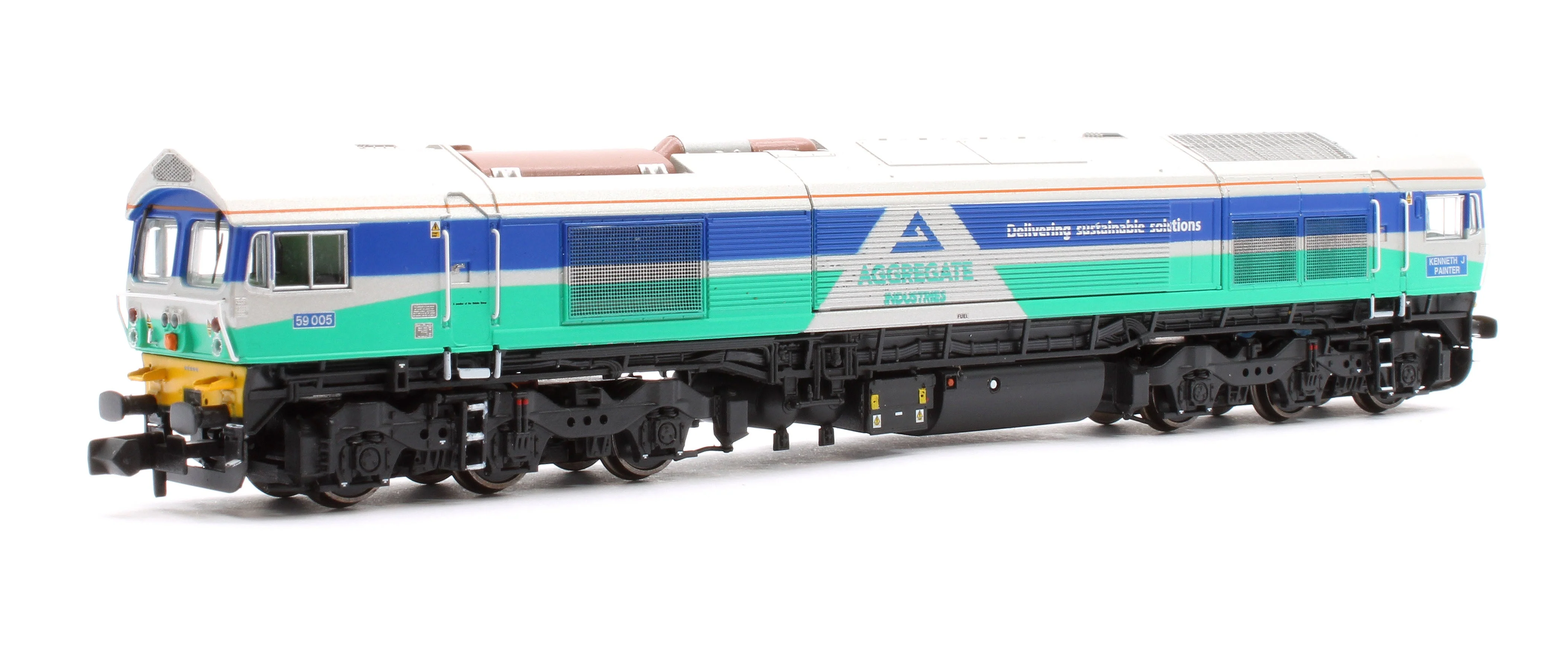 Pre-Owned RT-N59-AI-005DC Class 59 59005 Aggregate Industries  Kenneth J Painter Diesel Locomotive - Image 3