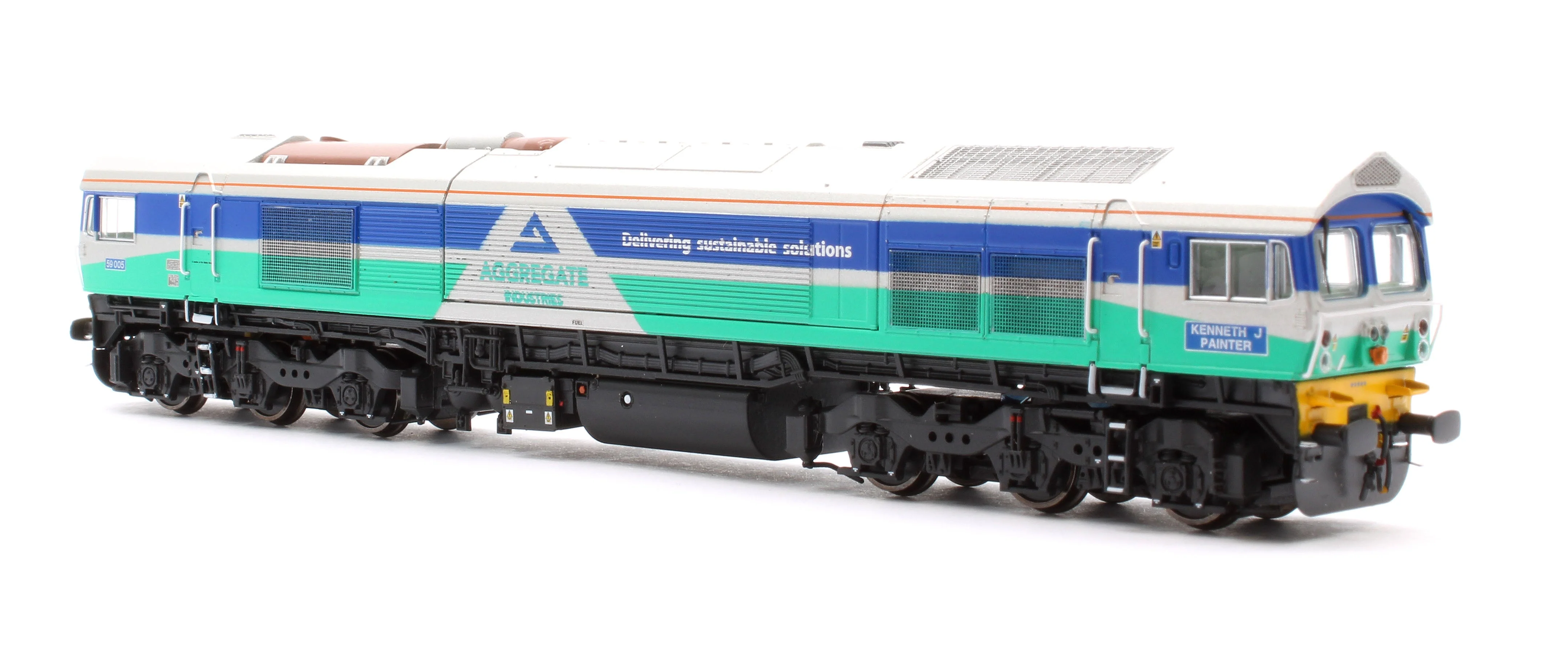 Pre-Owned RT-N59-AI-005DC Class 59 59005 Aggregate Industries  Kenneth J Painter Diesel Locomotive - Image 4