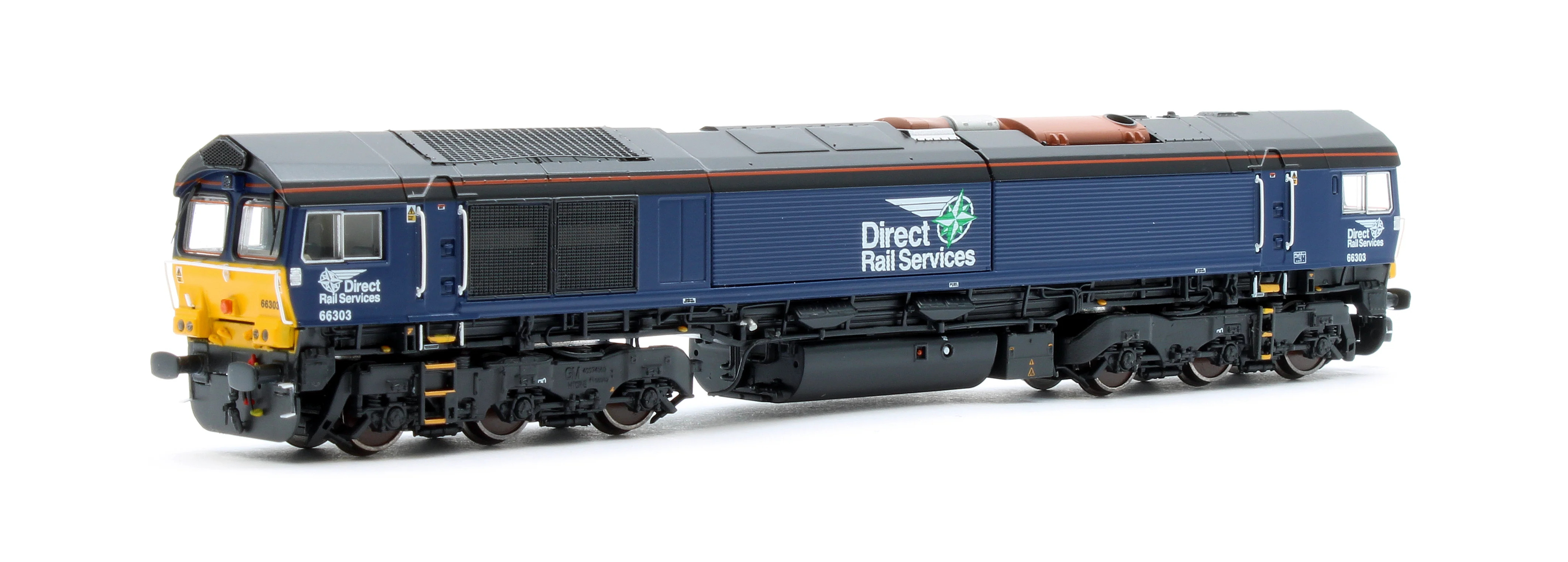 RT-N66-DRP-303 Class 66 66303 DRS Plain Diesel Locomotive