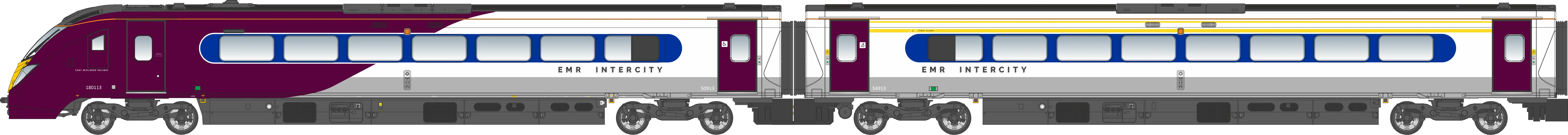 Class 180 East Midlands Railway 180113 5-Car DMU - Image 2