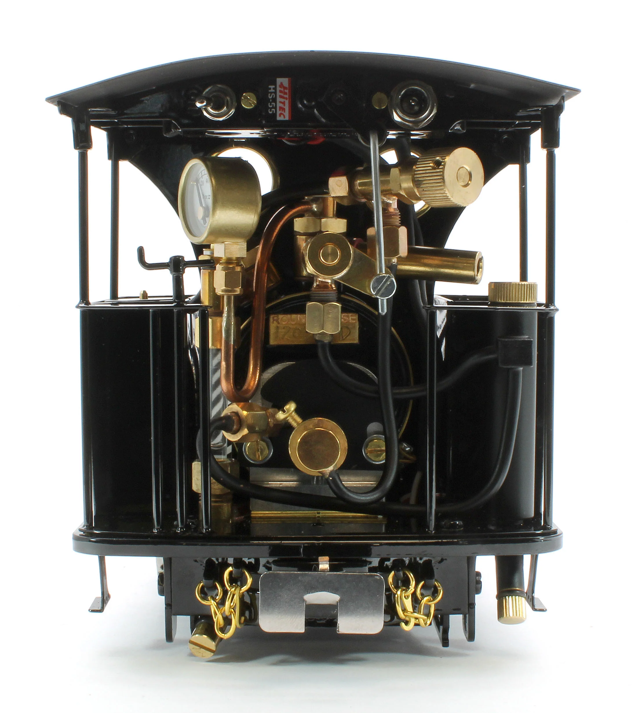 Class A 0-4-0 'Darjeeling' Black (Radio Control, Uninsulated Wheels) Steam Locomotive - Image 4