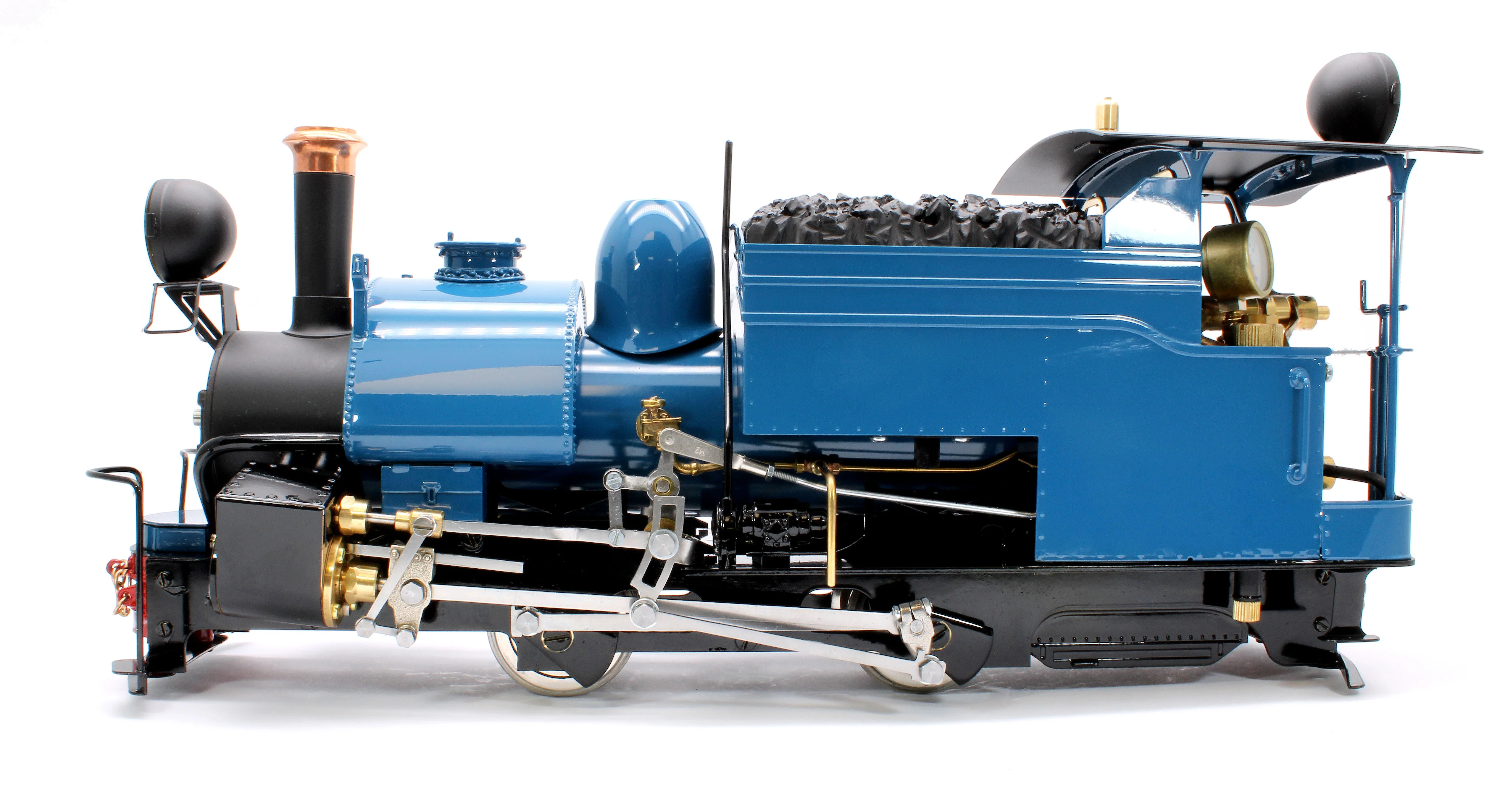 Class B 0-4-0 Saddle Tank Engine 'Darjeeling' Darjeeling Blue (Radio Control, Uninsulated Wheels) Steam Locomotive - Image 2