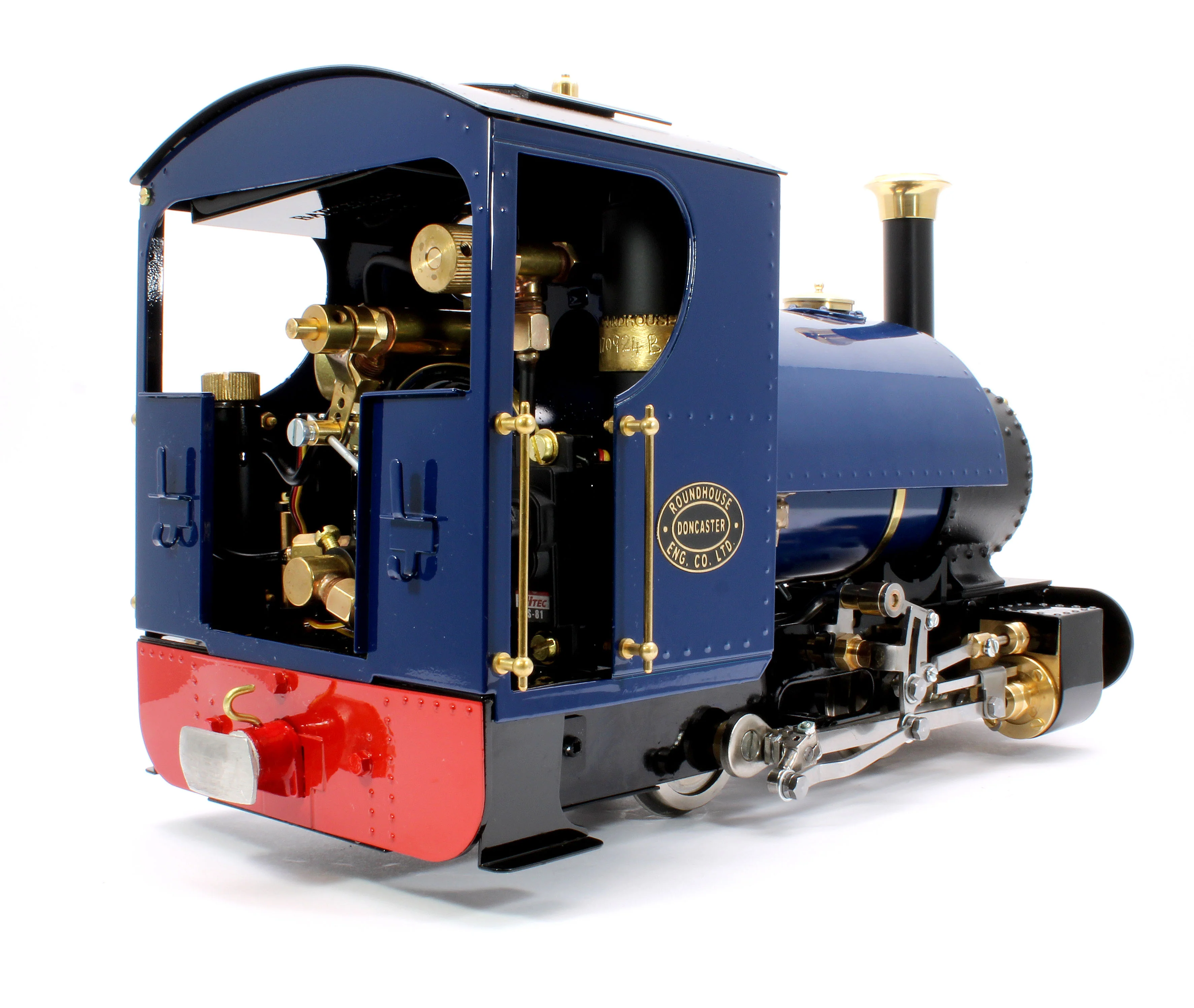 KRC-BLUE-NI 0-4-0 Saddle Tank 'Katie' Blue (Radio Control, Uninsulated Wheels) Steam Locomotive - Image 3