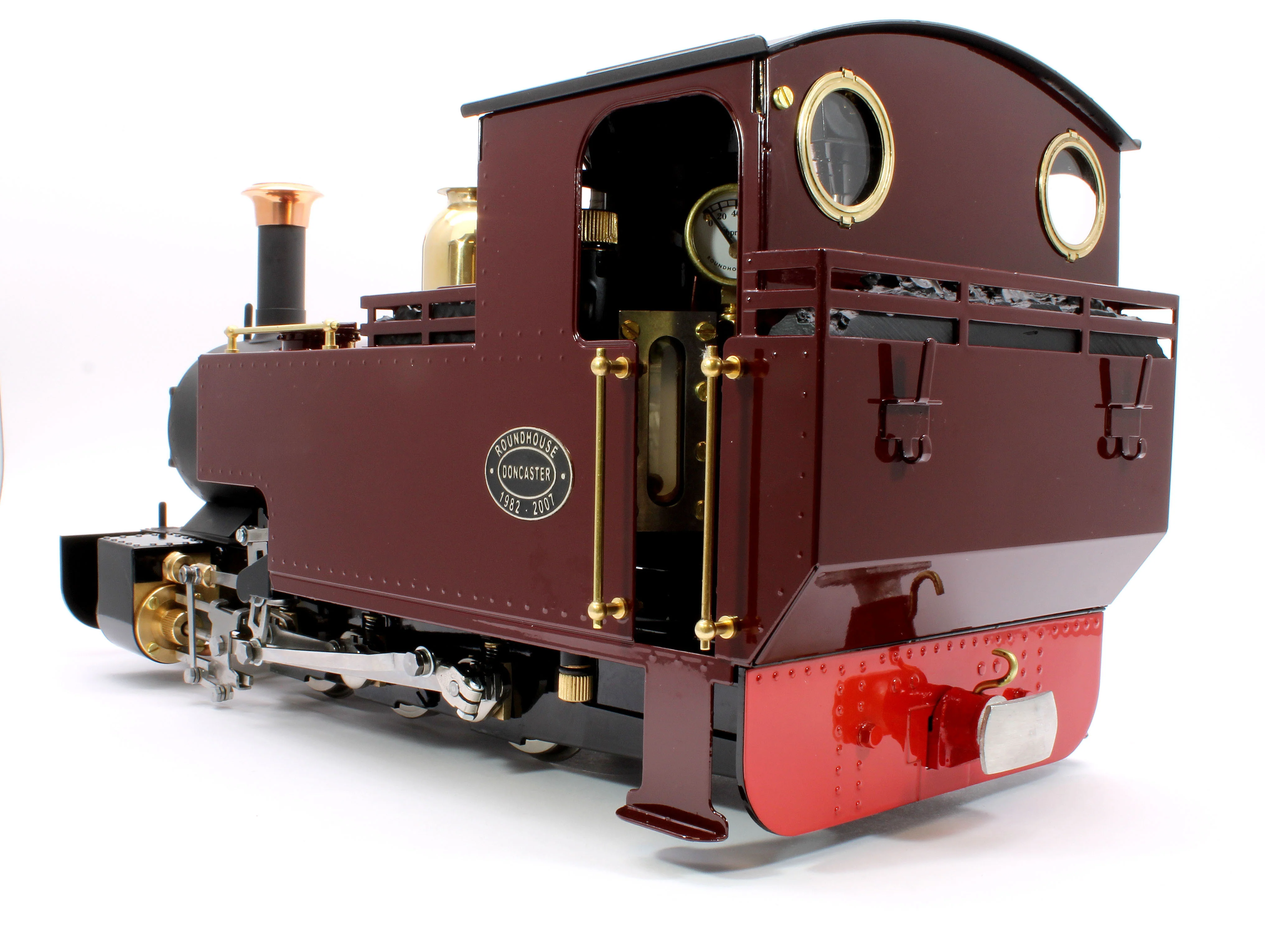 SLRC-FEM-NI 0-6-0 'Silver Lady' Fairlie Engine Maroon (Radio Control, Uninsulated Wheels) Steam Locomotive - Image 2