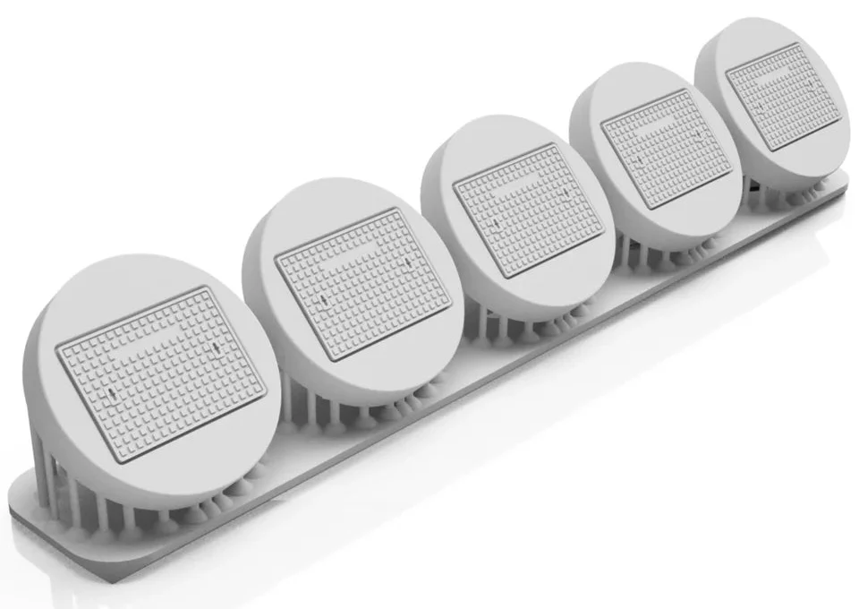 OO Gauge Manhole Covers (Pack of 5) - Unpainted - Image 2