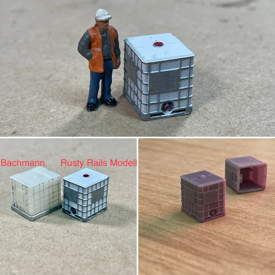 OO Gauge IBC Tanks (Pack of 6) - Unpainted - Image 2