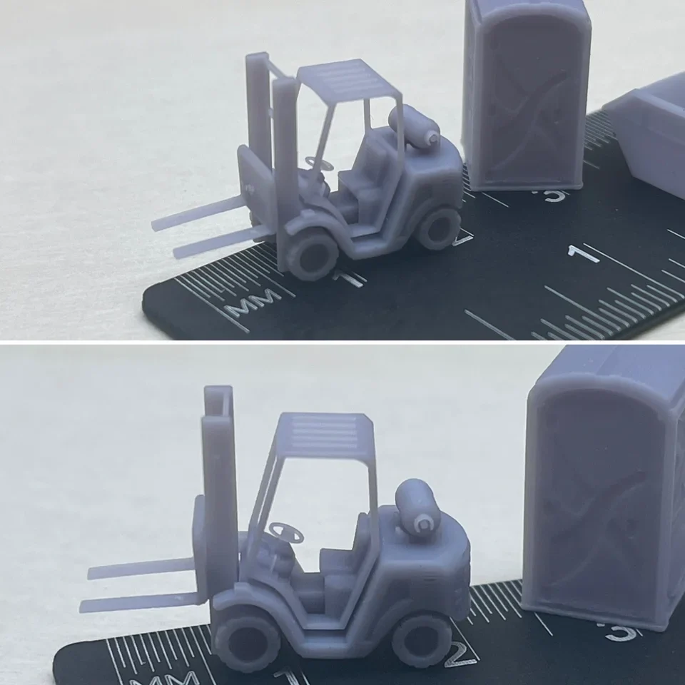 N Gauge Forklift (Single Pack) - Unpainted Model Kit - Image 2