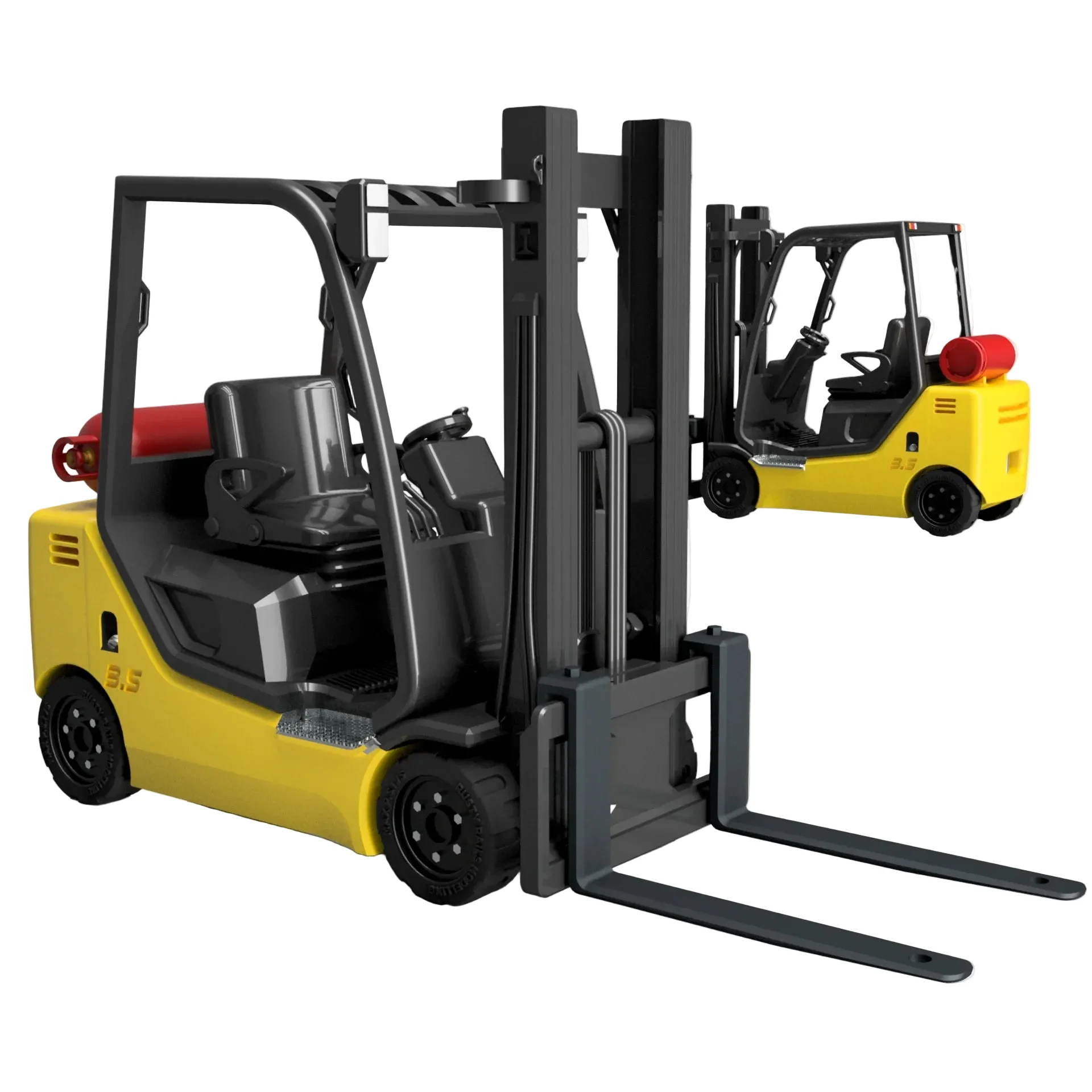 OO Gauge Forklift (Single Pack) - Unpainted