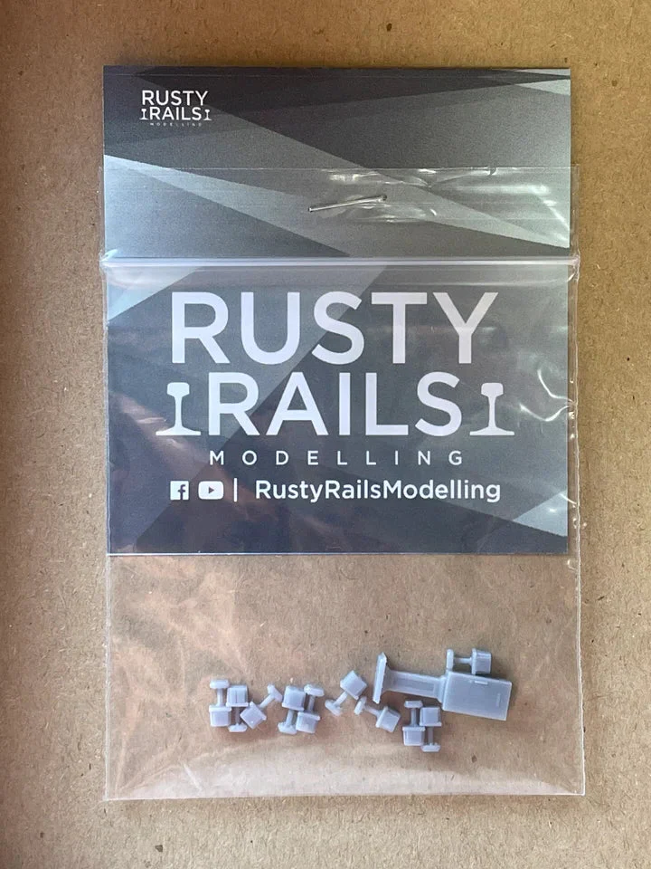 OO Gauge Dis Box + Axel Counters (Pack of 10) - Unpainted - Image 3