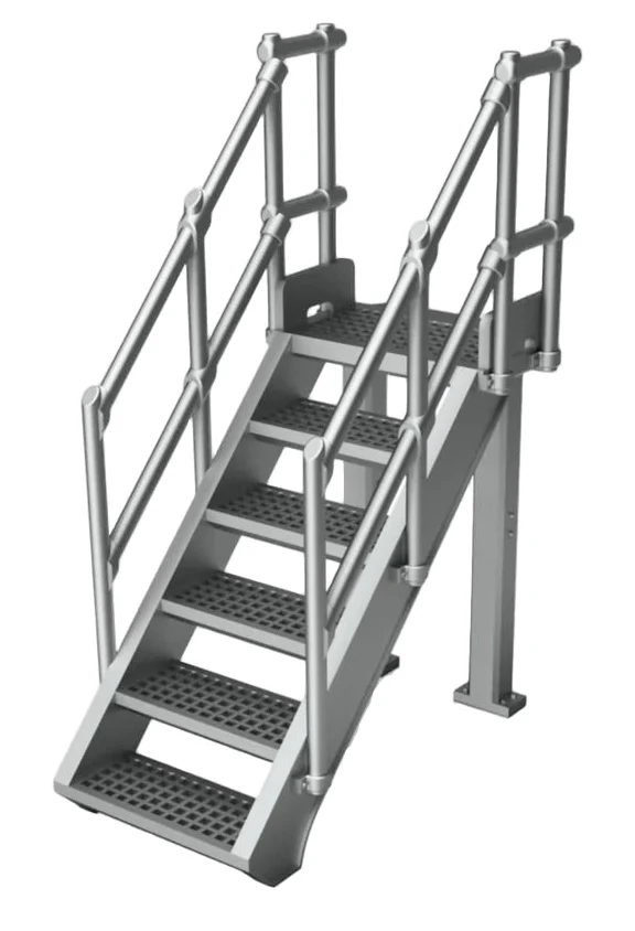 N Gauge Access Steps (V1.5) (Pack of 4) - Unpainted Model Kit