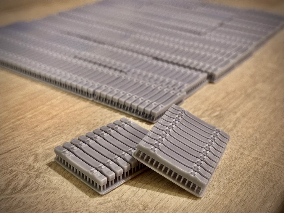 OO Gauge Concrete Sleepers (Pack of 20) - Unpainted Model Kit - Image 3