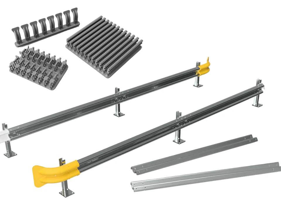 N Gauge Crash Barriers (28cm) (Single Pack) - Unpainted Model Kit