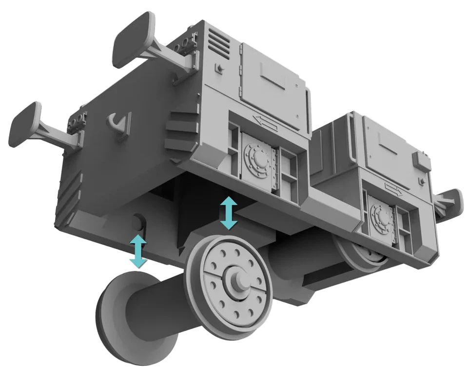 OO Gauge Battery Shunter/Tug (Single Pack) - Unpainted Model Kit - Image 2