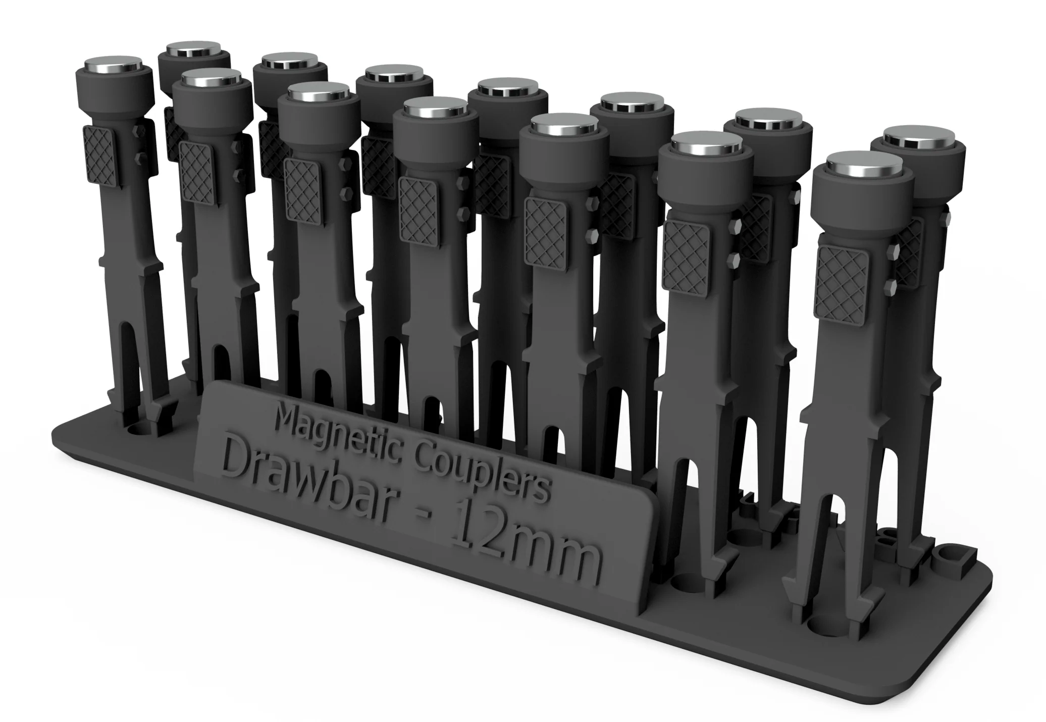 RRM179 OO Gauge Magnetic Couplings - 12mm Drawbar (14 Pack) - Image 3