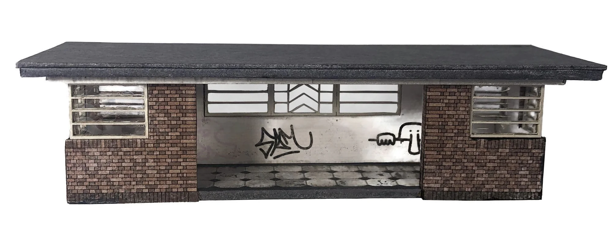 1930's Art Deco Bus/Tram Shelter Model Kit
