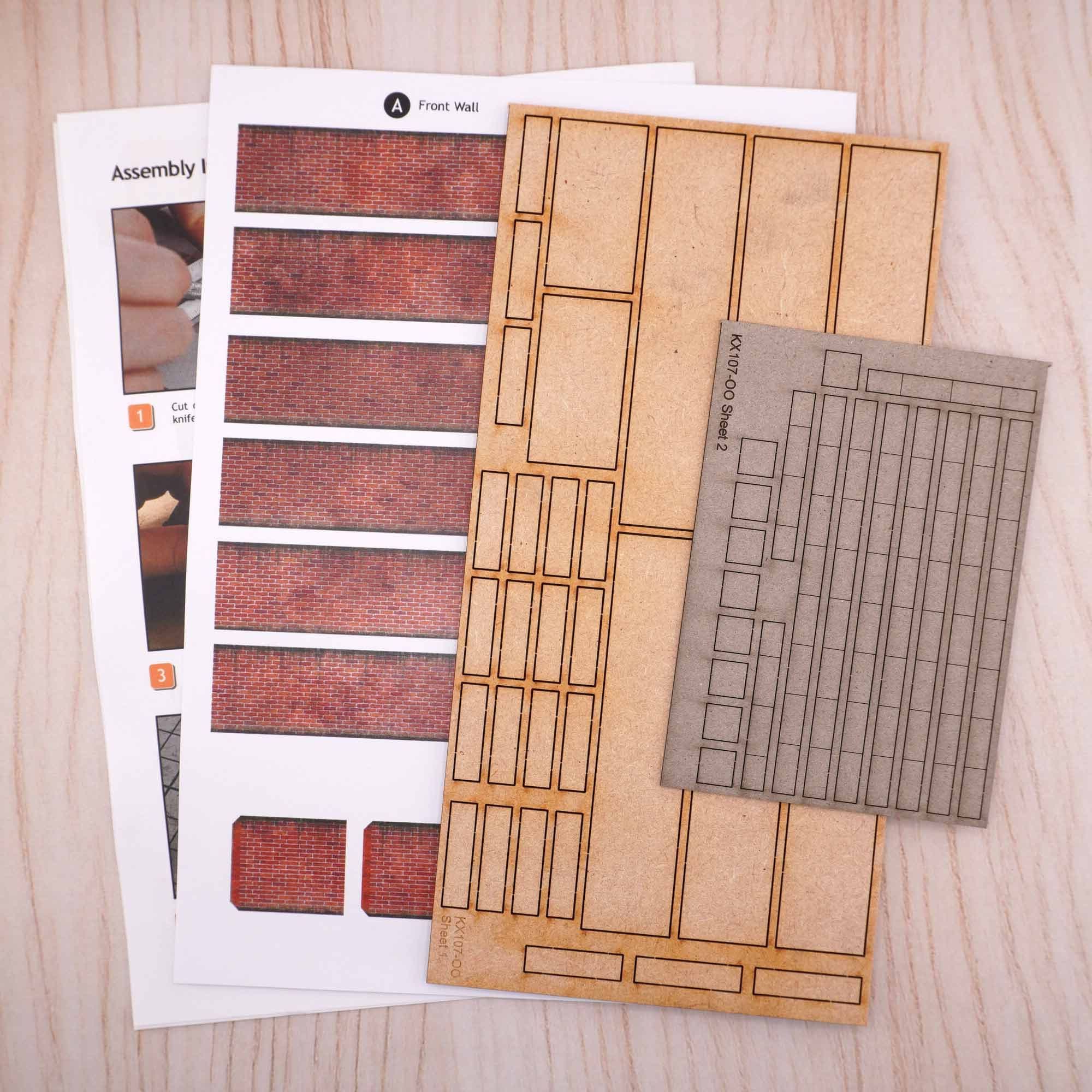 5ft Modular Dressed Stone Walls Model Kit - Image 3