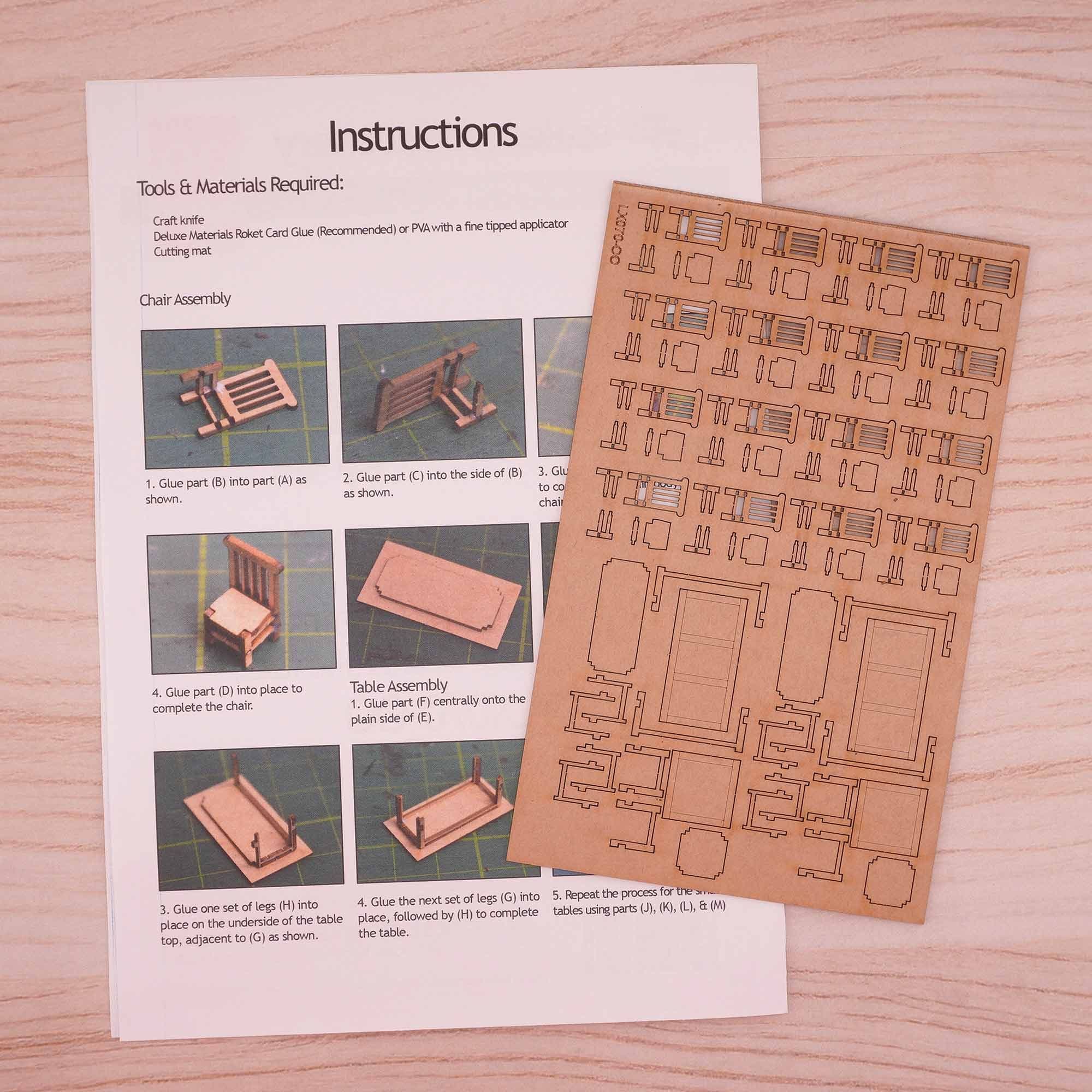 Tables & Chairs Model Kit - Image 4