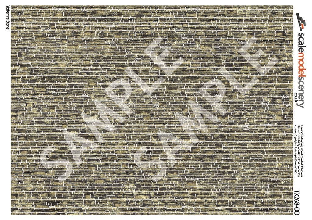 OO/HO Yorkshire Stone Texture Paper (x5) - Image 2