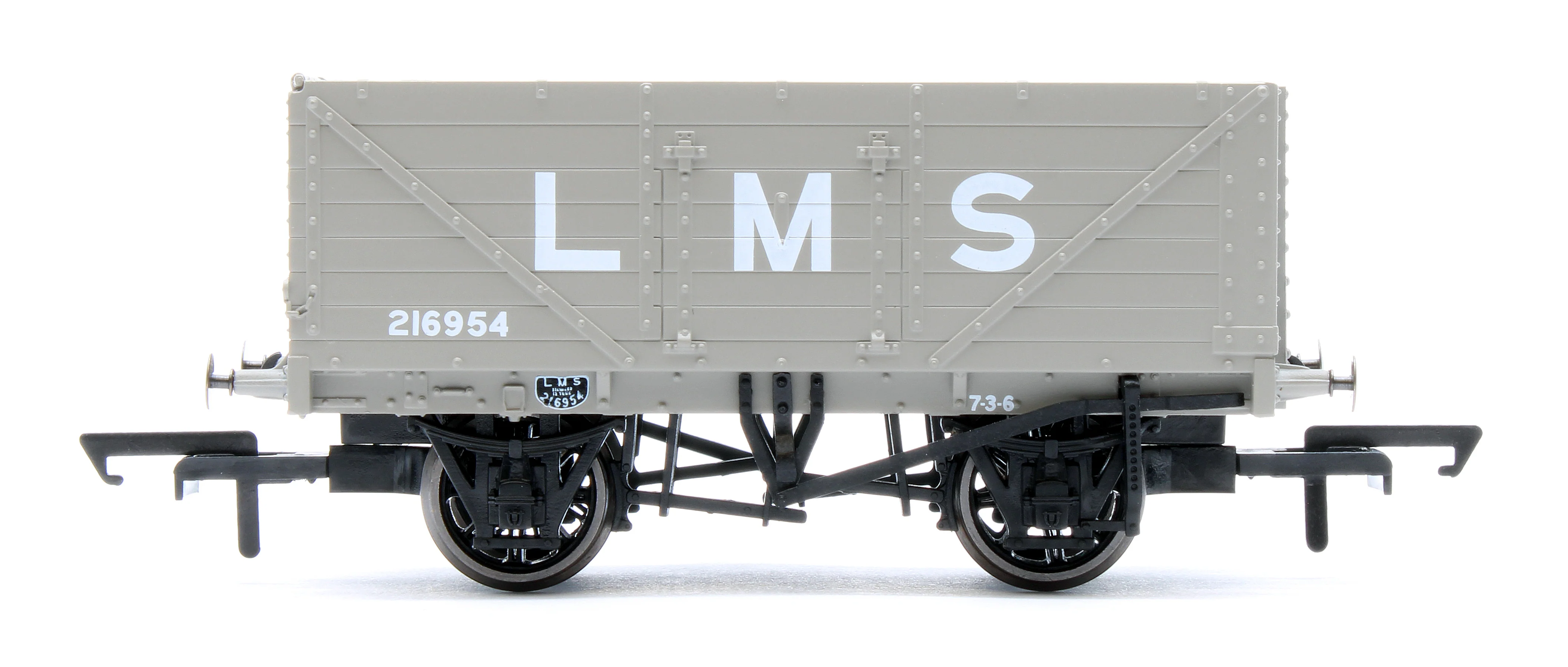 Set of 4 7 Plank Wagons LMS 216954 - Image 4