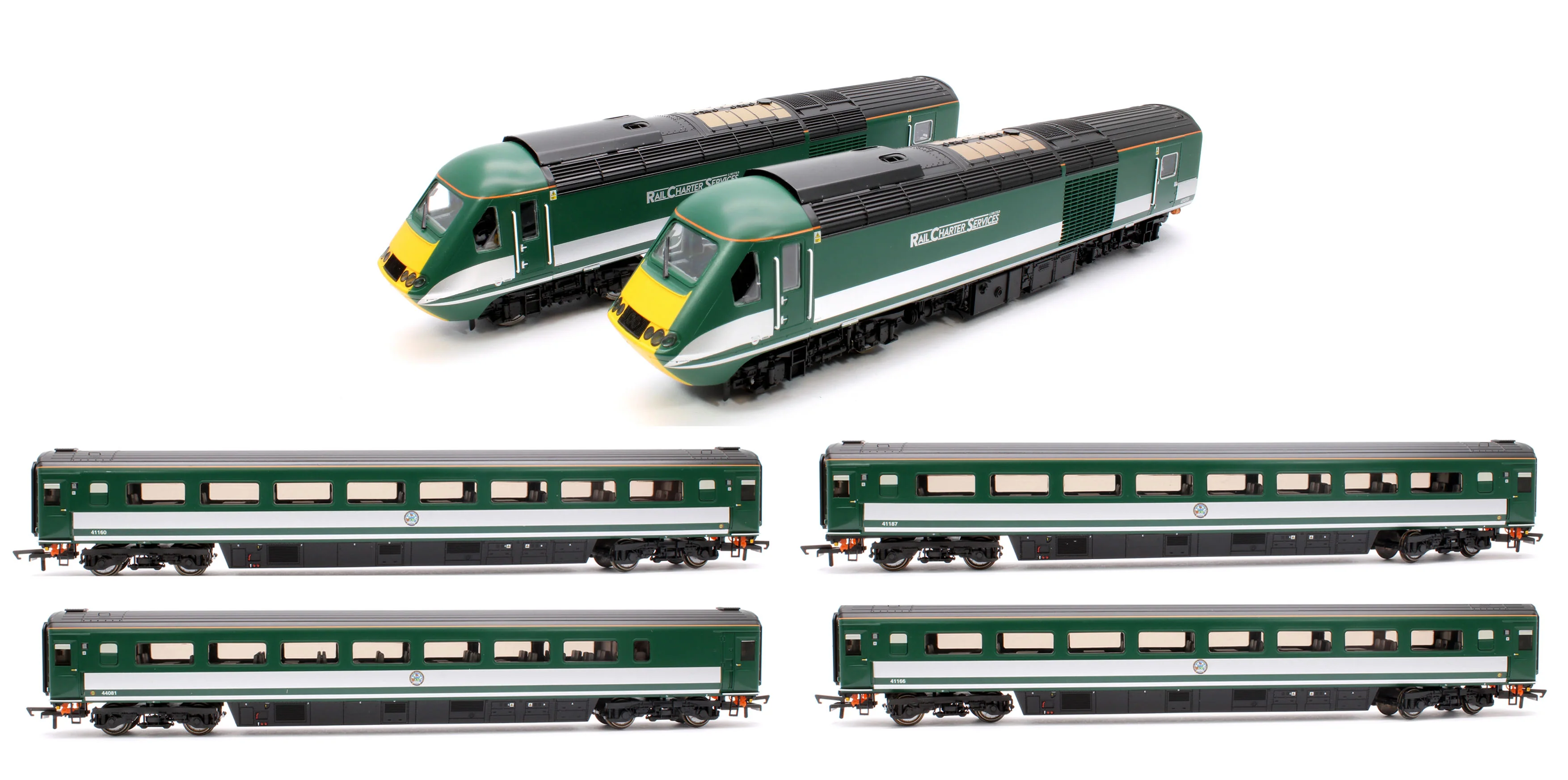 Set of 5 Rail Charter Services Train Pack & Mk3 Coaches