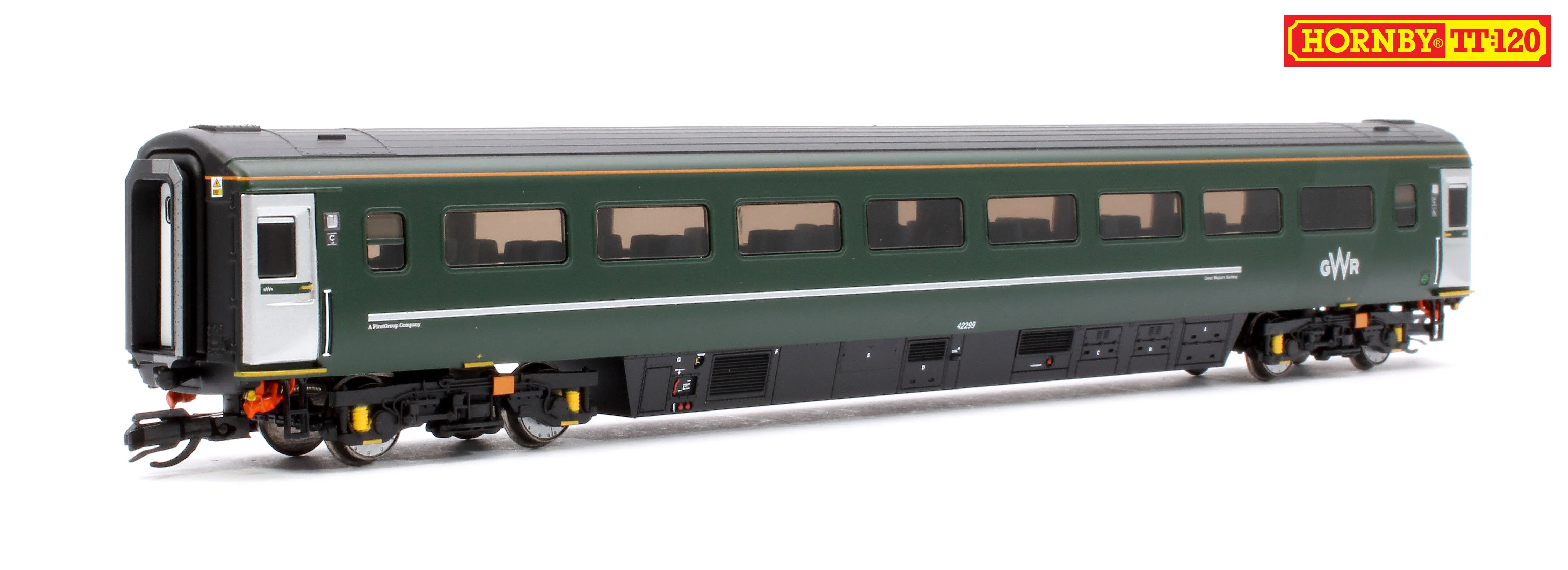 Set of 6 GWR TT:120 Class 43 HST & Mk3 Coaches - Image 5