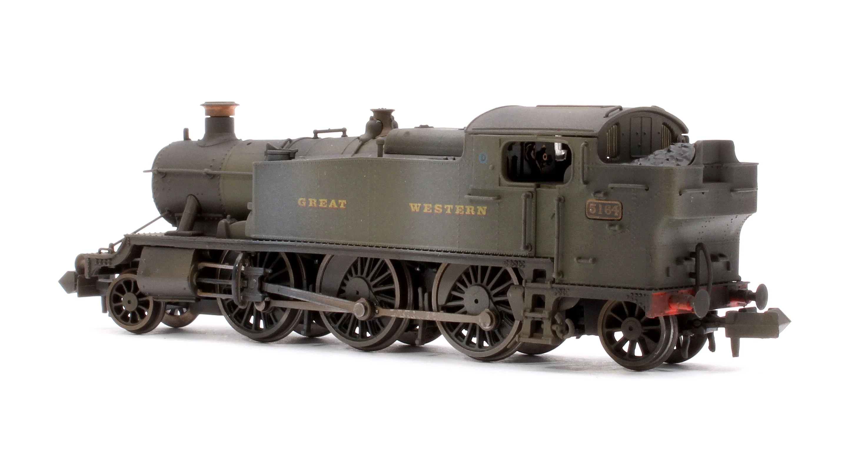 Custom Weathered Class 5101 Large Prairie Great Western GWR Green 2-6-2 Tank Locomotive No.5164 - Image 2