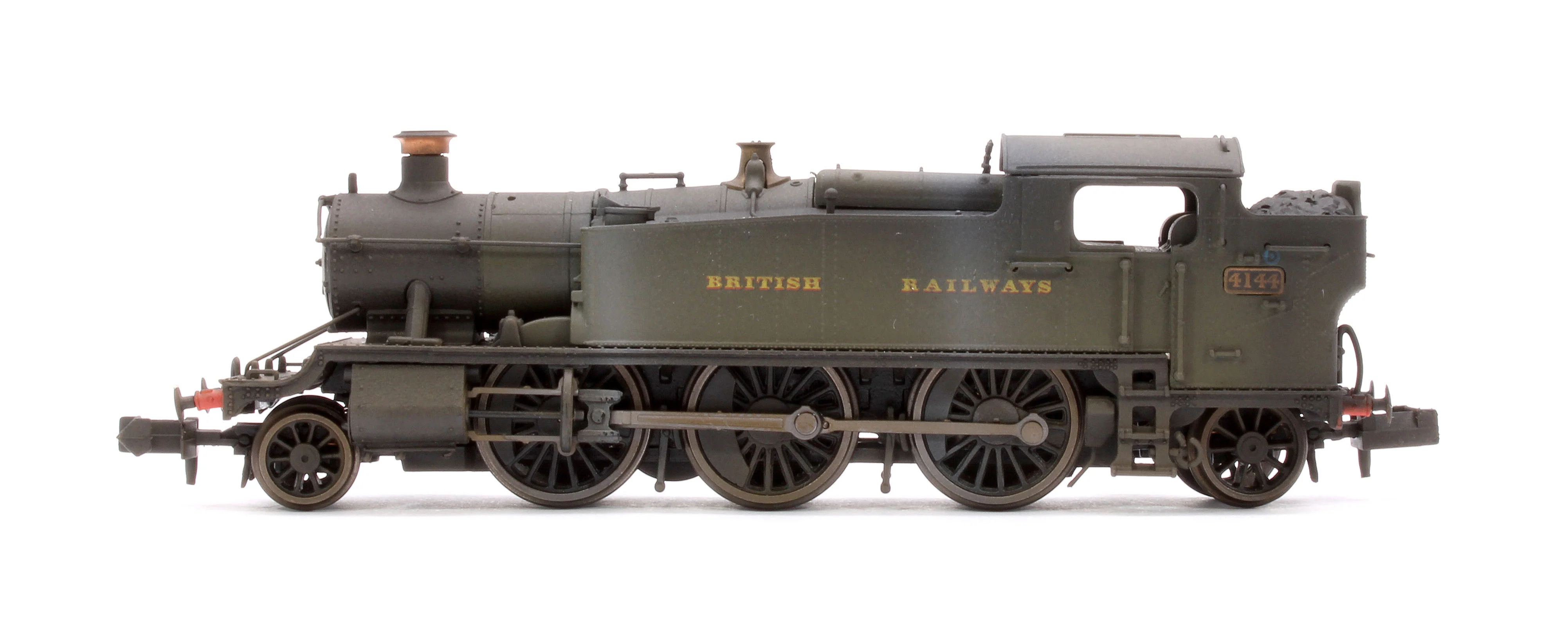 S2103-03W Custom Weathering Class 5101 Large Prairie British Railways BR Green 2-6-2 Tank Locomotive No.4144 - Image 5