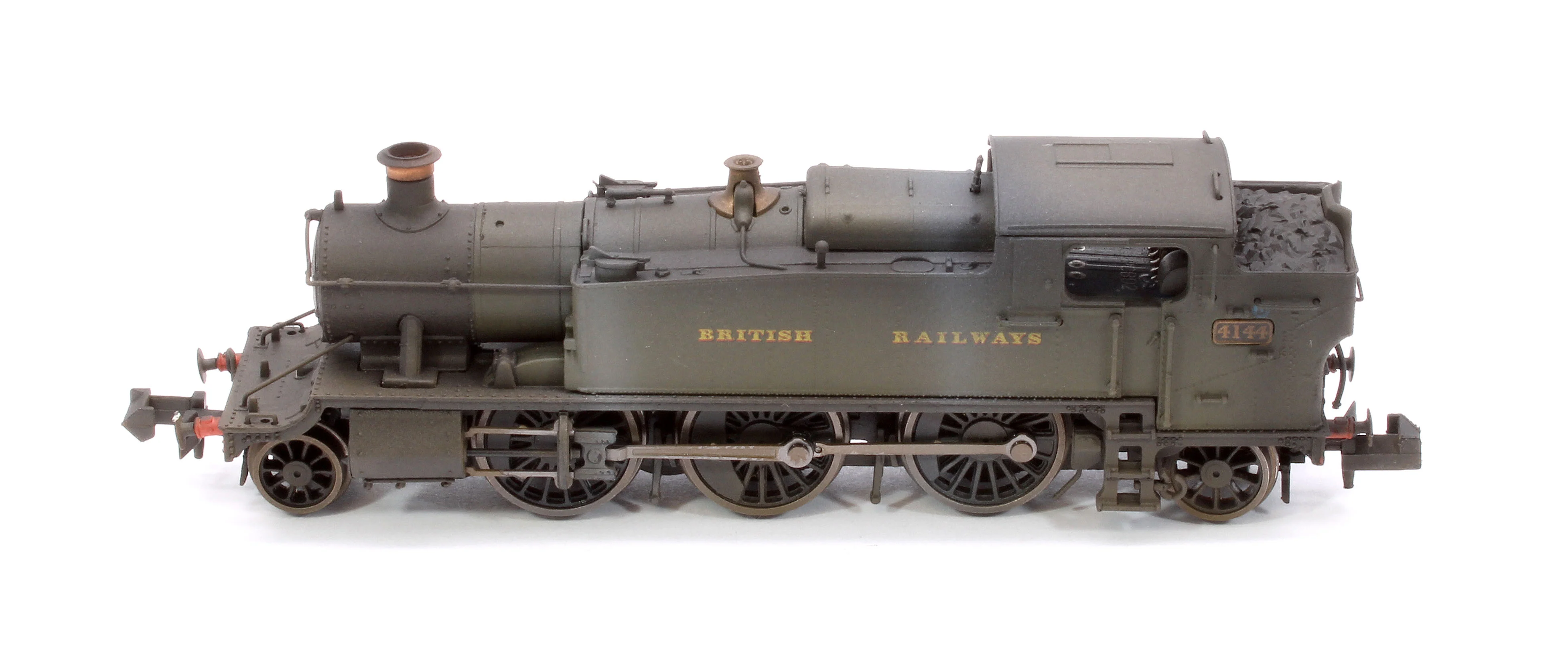 S2103-03W Custom Weathering Class 5101 Large Prairie British Railways BR Green 2-6-2 Tank Locomotive No.4144 - Image 9