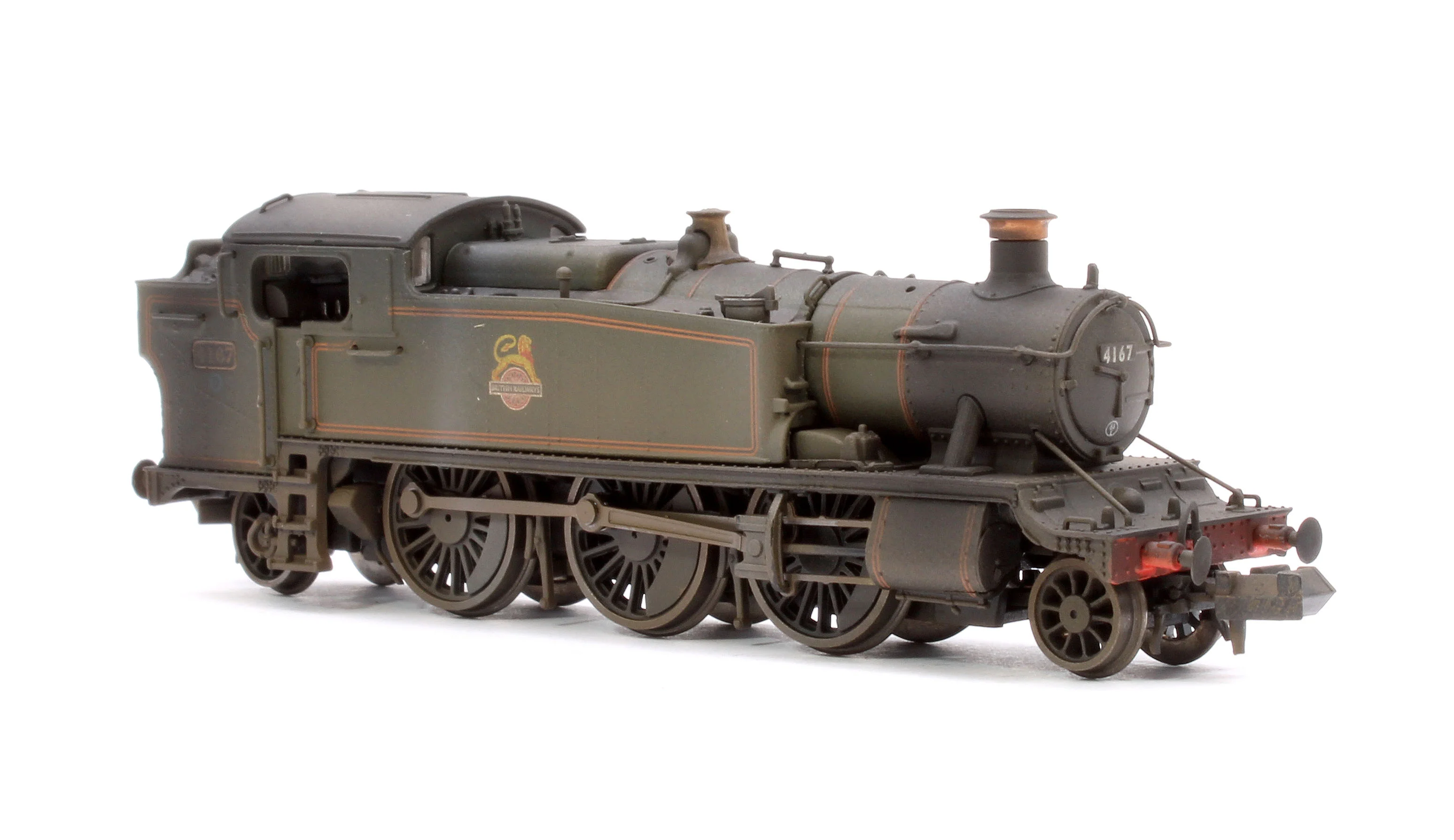 Custom Weathered Class 5101 Large Prairie British Railways BR Lined Green (Early Crest) 2-6-2 Tank Locomotive No.4167 - Image 4