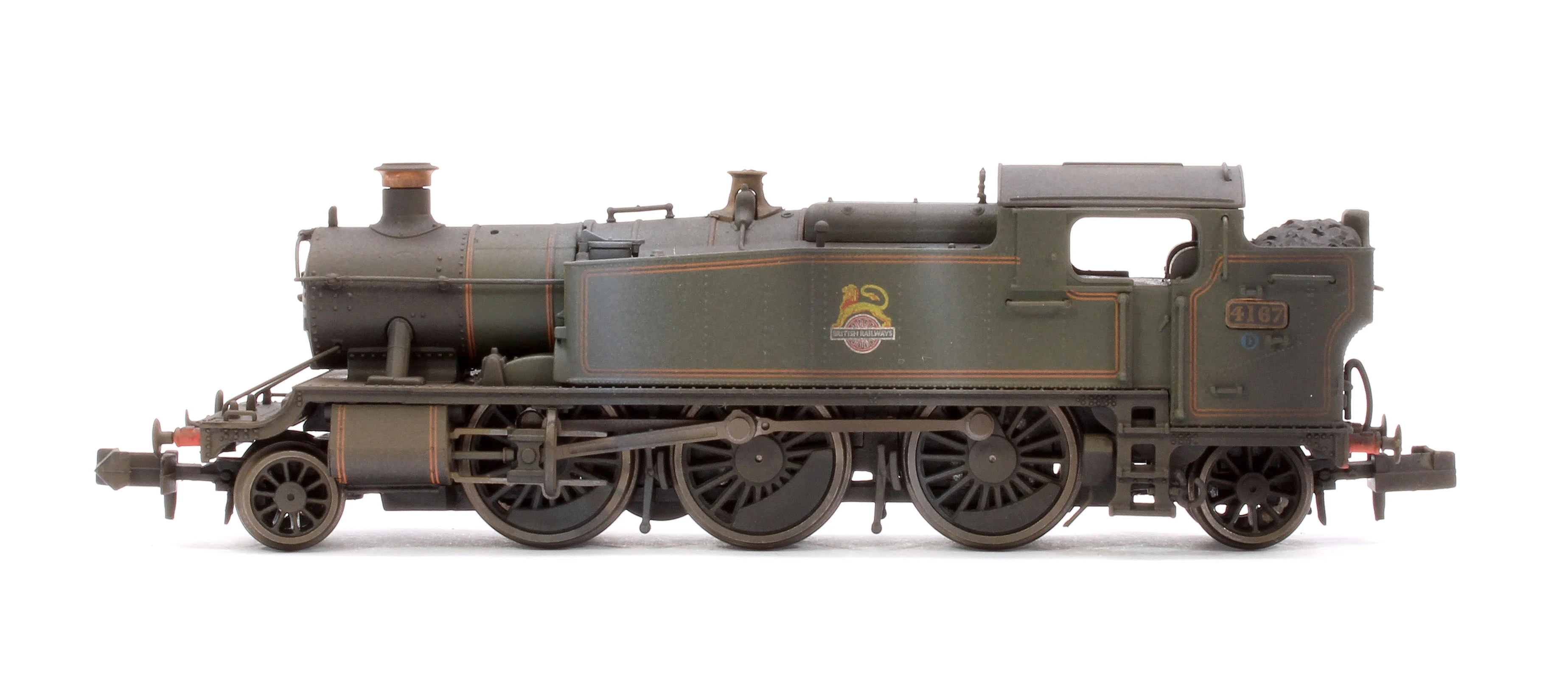 Custom Weathered Class 5101 Large Prairie British Railways BR Lined Green (Early Crest) 2-6-2 Tank Locomotive No.4167 - Image 5