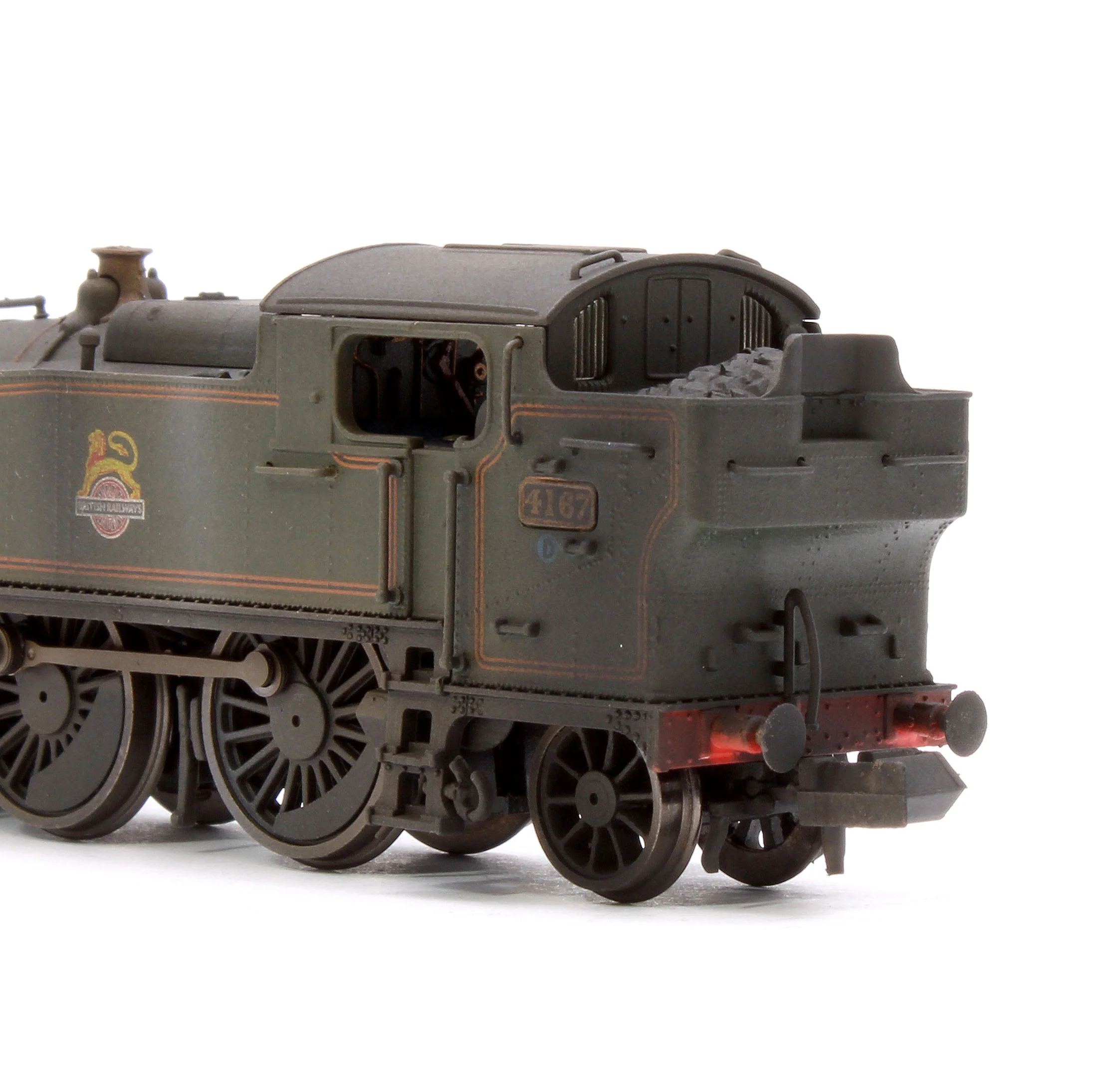 Custom Weathered Class 5101 Large Prairie British Railways BR Lined Green (Early Crest) 2-6-2 Tank Locomotive No.4167 - Image 8