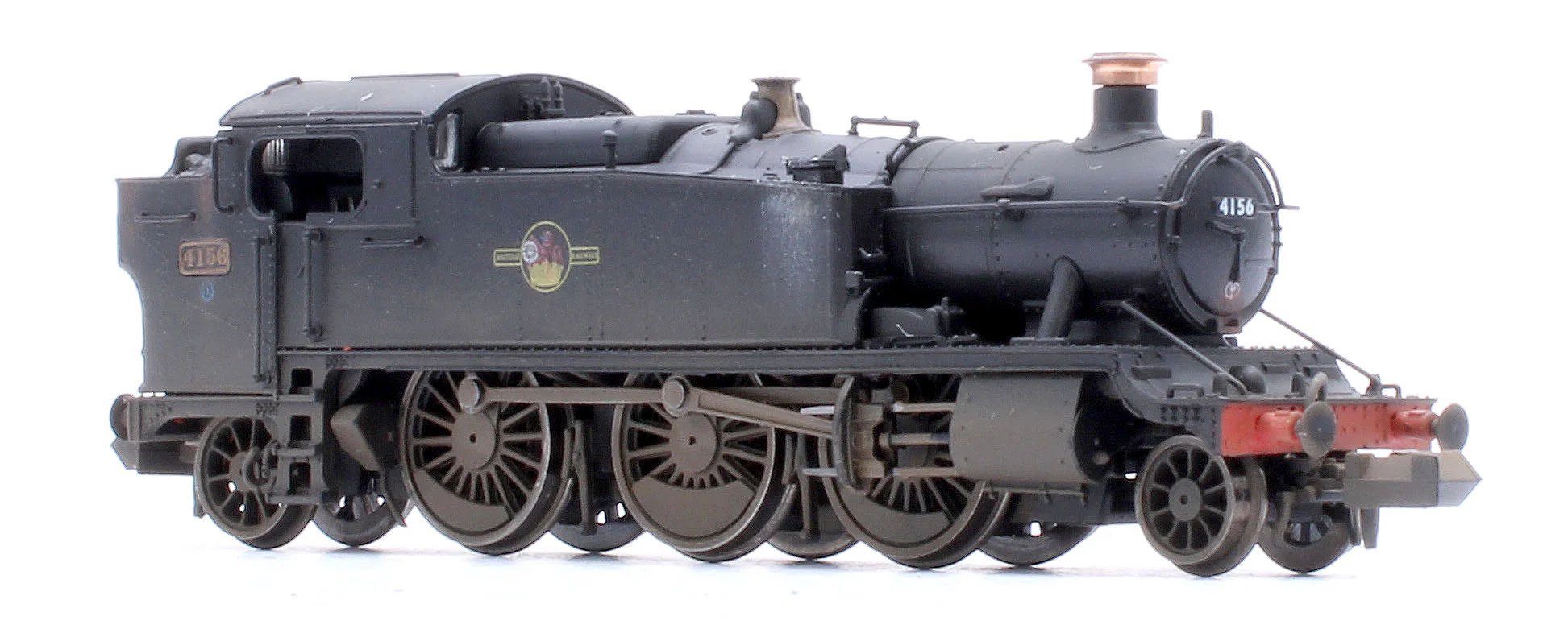 Custom Weathered Class 5101 Large Prairie British Railways BR Black (Late Crest) 2-6-2 Tank Locomotive No.4156 - Image 6