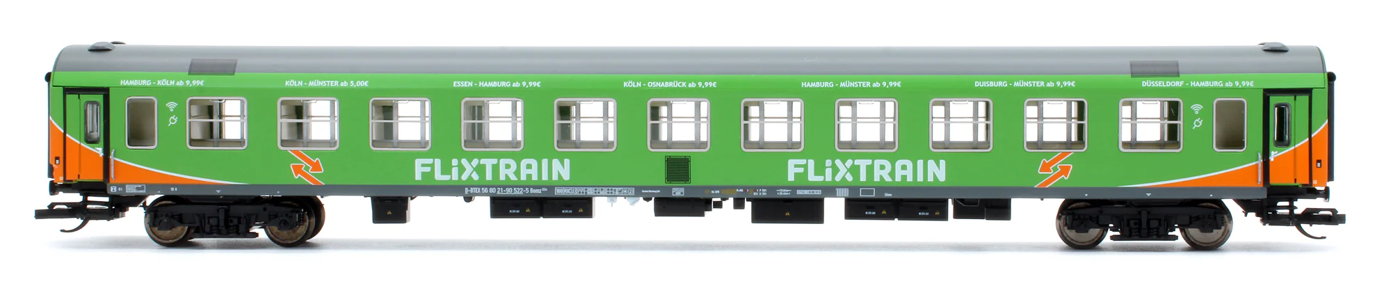 Pre-Owned Set Of 3 Flixtrain Coaches - Image 10