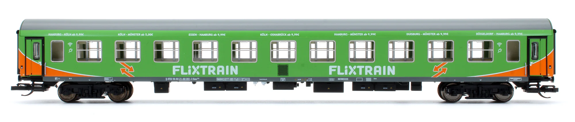 Pre-Owned Set Of 3 Flixtrain Coaches - Image 7