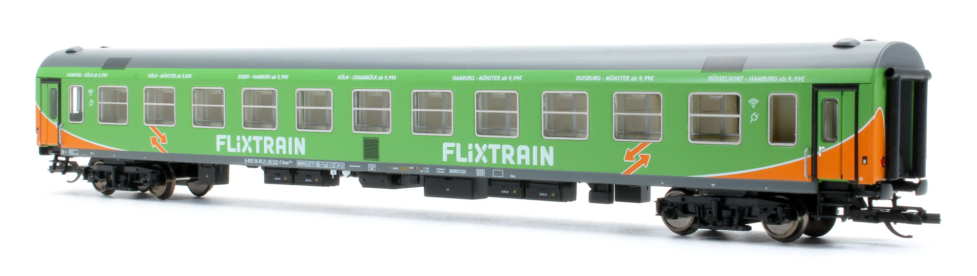 Pre-Owned Set Of 3 Flixtrain Coaches - Image 8