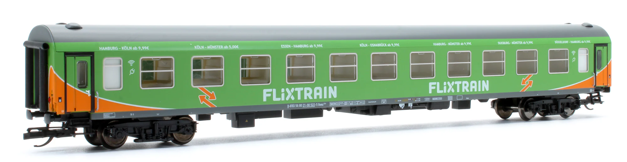Pre-Owned Set Of 3 Flixtrain Coaches - Image 9