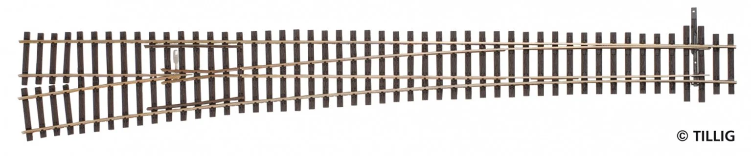 Tillig elite track : Left Wide Point HO 9.4°