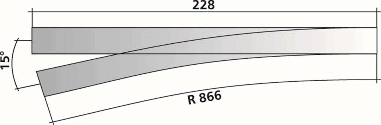 Tillig elite track : Right Standard Point HO 11° - Image 3