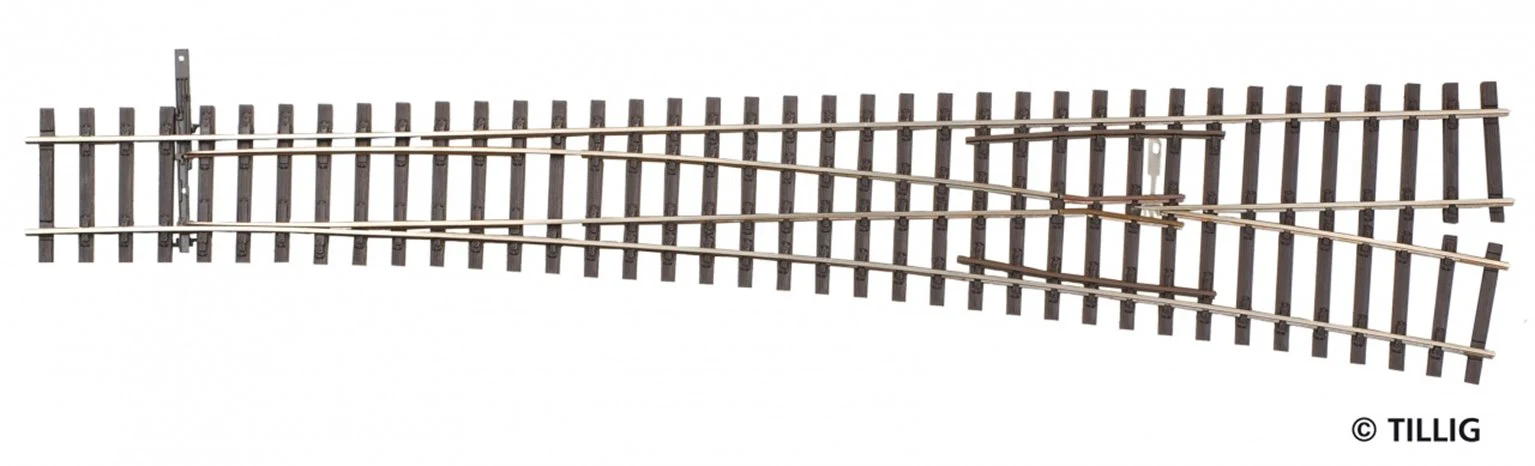 Tillig elite track : Right Large radius HO 9° - 12°