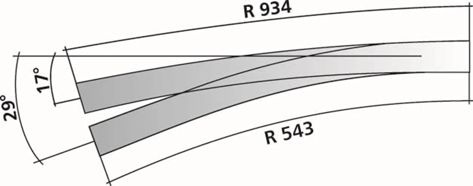 Tillig elite track : Right Curved Point HO Exit 9° and 12° - Image 3