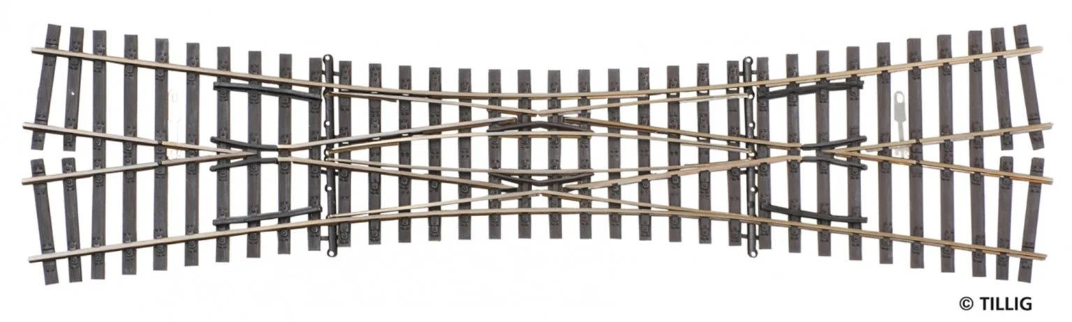 Tillig elite track : Double Slip HO 15°