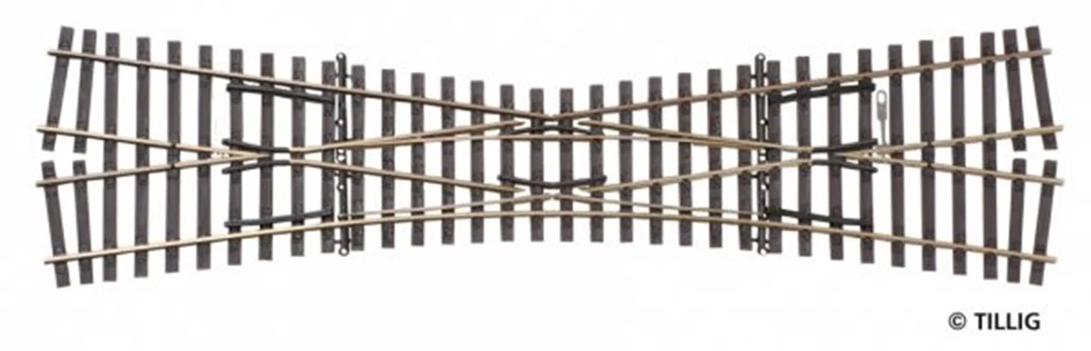 Tillig elite track : Single Slip HO 15°