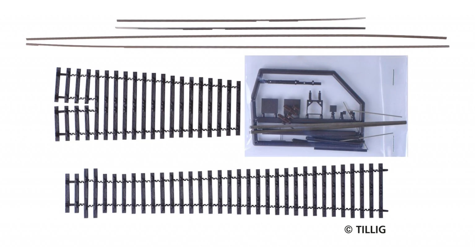 Tillig elite track : Kit flexi-points, frog angle 6° - 3°