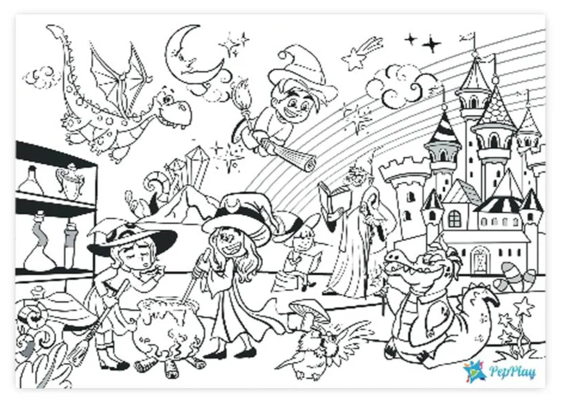 Doodle Placemats Travel Set - Magical Land - Image 3