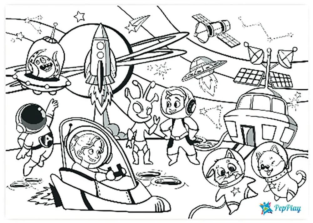 Doodle Placemats Travel Set - Space Series - Image 2