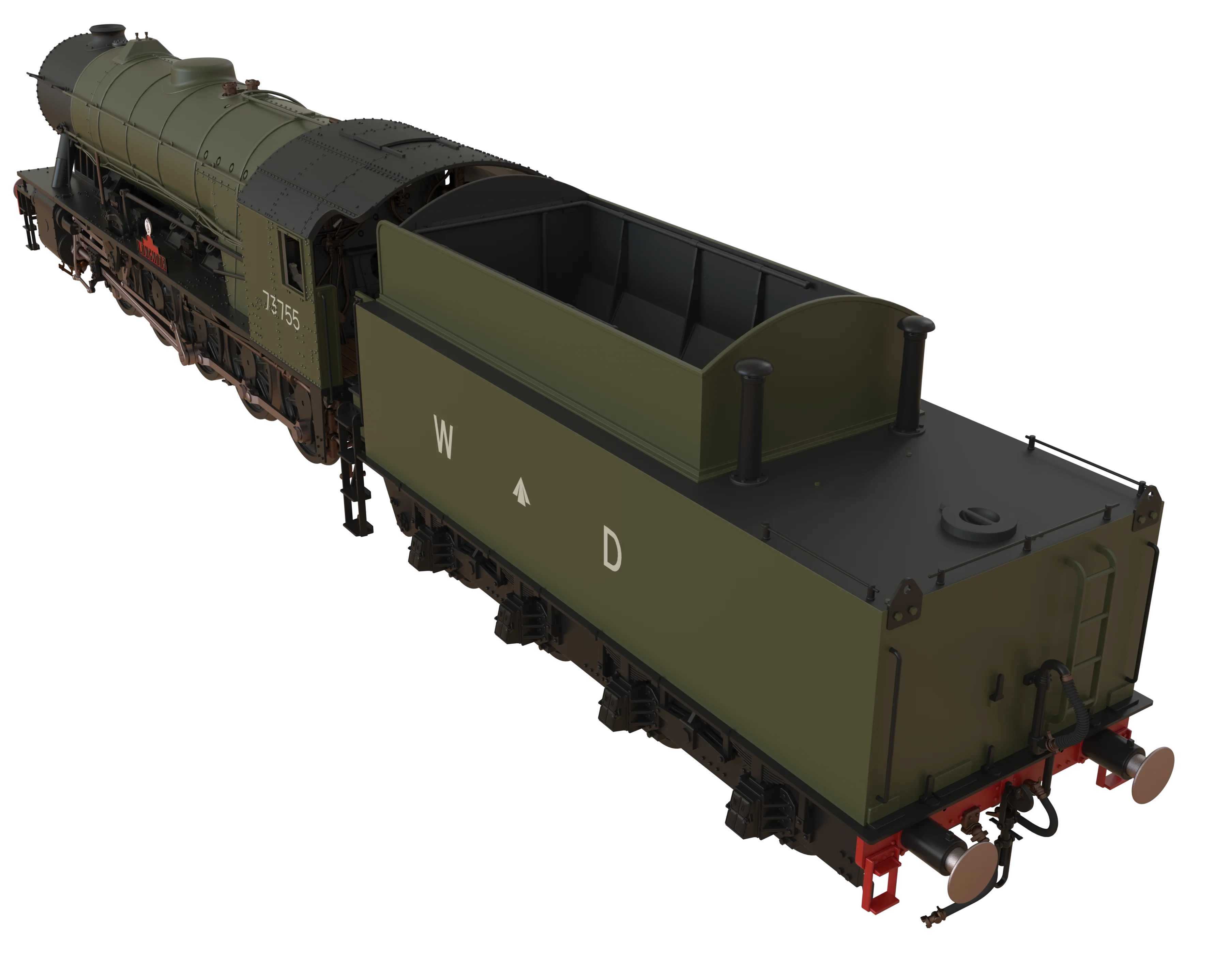 C1000ZS WD Austerity 2-10-0 'Longmoor' War Department Green No.73755 Steam Locomotive - DCC Sound - Image 17