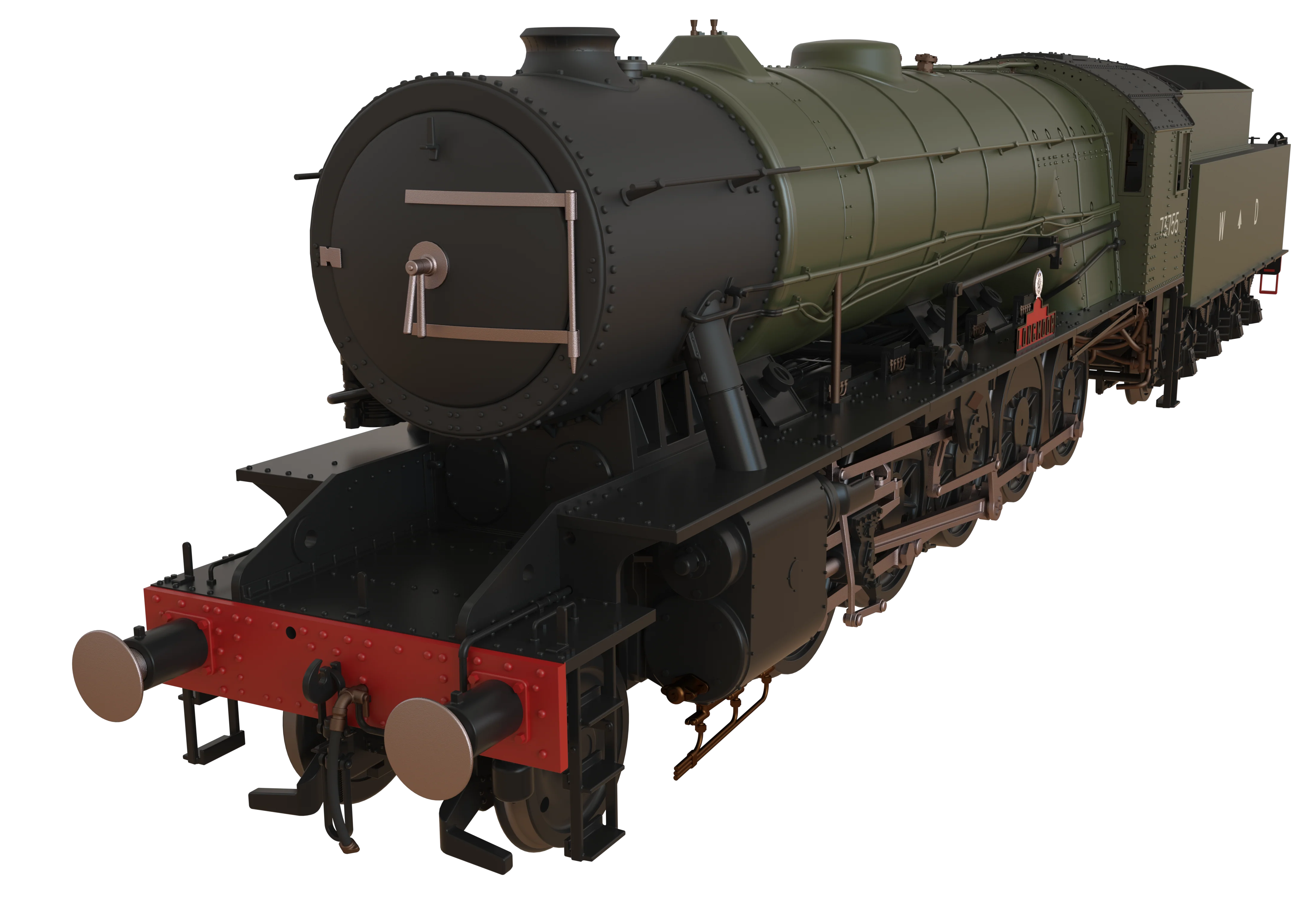 C1000ZS WD Austerity 2-10-0 'Longmoor' War Department Green No.73755 Steam Locomotive - DCC Sound - Image 18