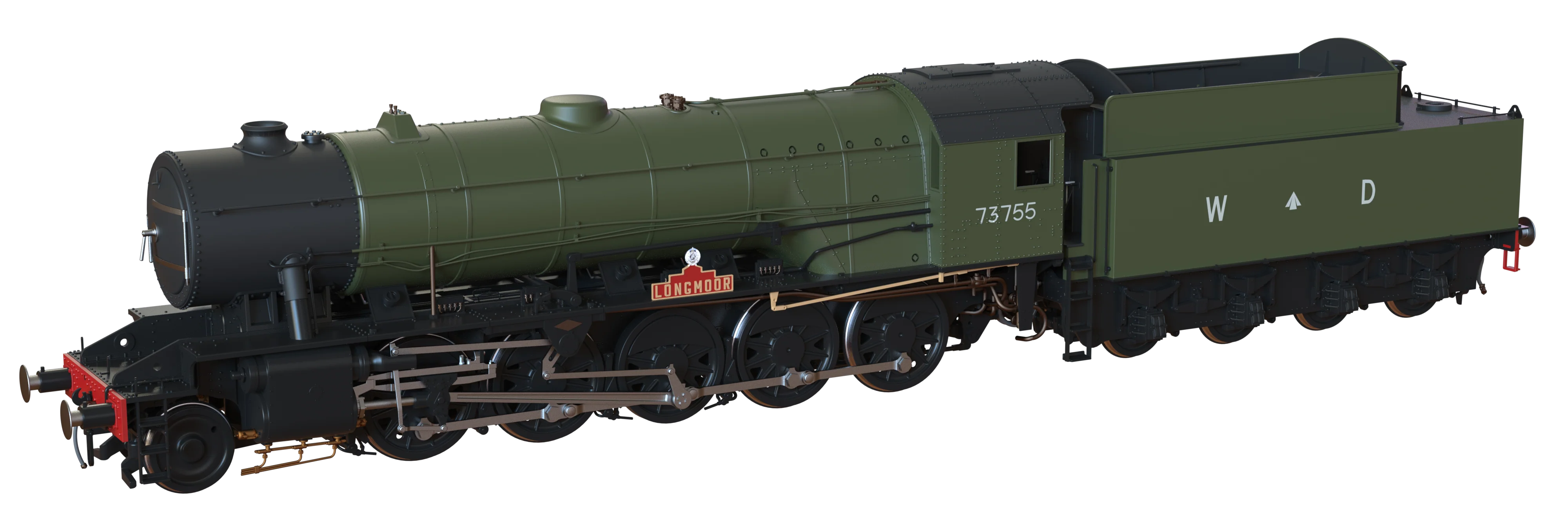 C1000ZS WD Austerity 2-10-0 'Longmoor' War Department Green No.73755 Steam Locomotive - DCC Sound - Image 3
